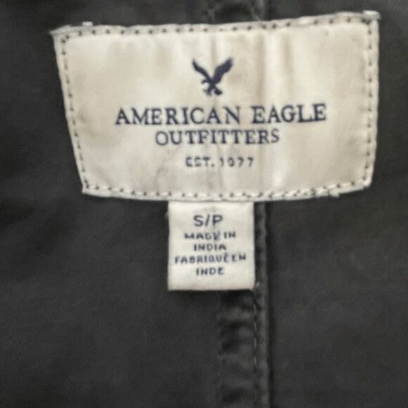 American Eagle Anorak‎ Utility Jacket Brown Full Zip Pockets Drawstring S - Picture 4 of 9